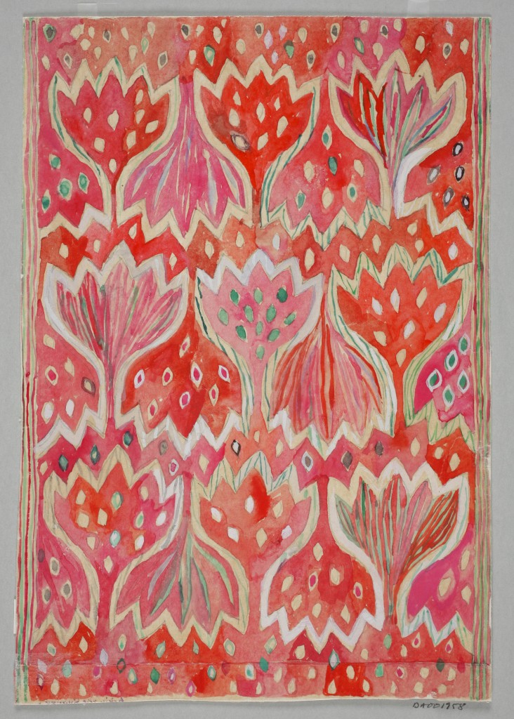 Röd Crocus, skiss 1945