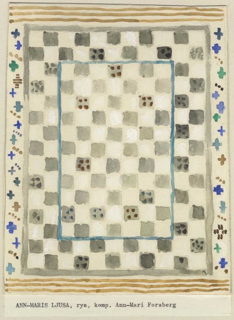 Ann-Maris ljusa, skiss rya