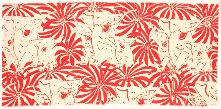 Textil Jag har sett de vita elefanterna dansa, 1945