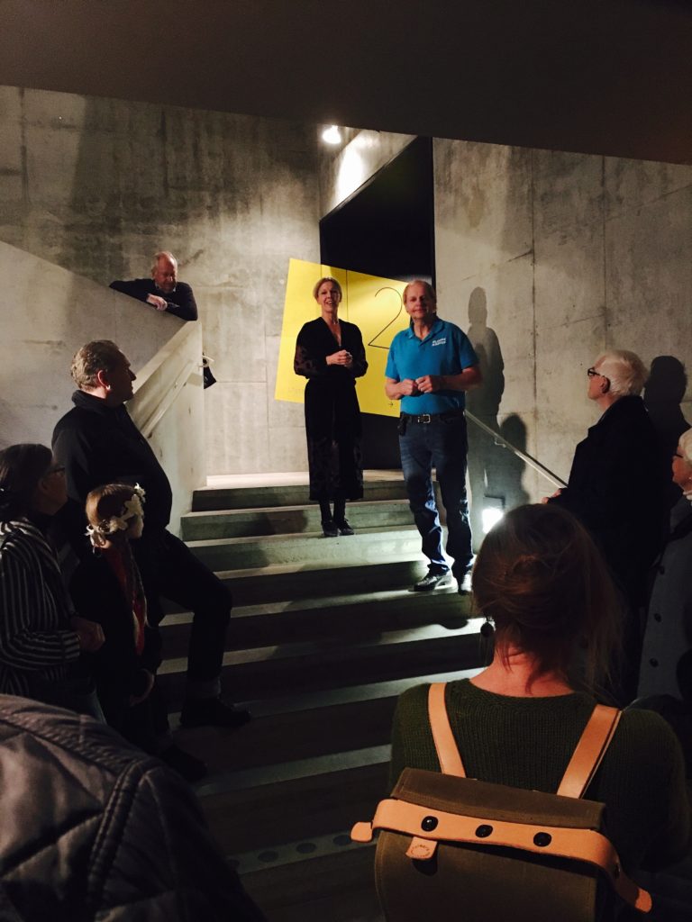 Museum Director Joanna Sandell and Jan-Erik Larsson, the Ölandshästen association 