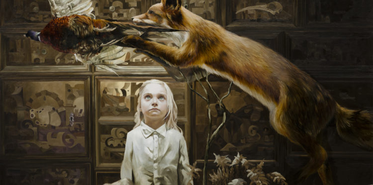 The room of life and death, Markus Åkesson, 2014, oil on canvas