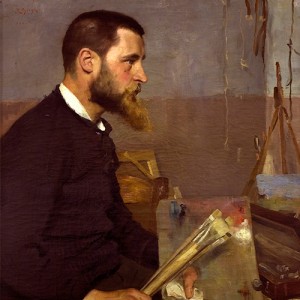 Richard Bergh, Porträtt Nils Kreuger, olja på duk, 1884, 105x74cm. Foto: Per Larsson