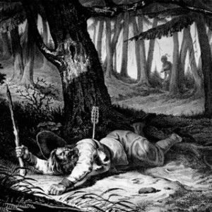 Wahlbom Carl, Nils Dackes Död, 1838, Litografi, 32x49cm