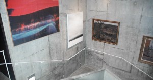 Landskapsmålningar i trapphuset