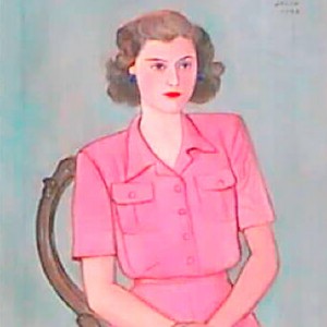 Ejnar Jolin, Flickporträtt, 1946, olja på duk