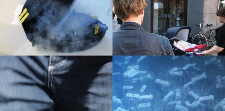 Collage of filmstills from the artwork "Gifted Men -