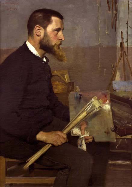 Richard Bergh, Porträtt Nils Kreuger, olja på duk, 1884, 105x74cm. Foto: Per Larsson