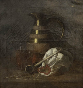 Christine Sundberg, Stilleben Paris, olja på duk,1869, 42x40 cm. Foto: Emelie Carlén