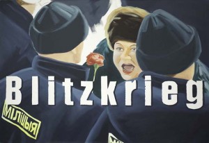 Naprushkina Marina, Blitzkrieg, olja på duk, 2005, 160x110 cm. Foto: Emelie Carlén