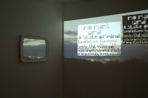 No man's land, videoinstallation/projicering, Isadora Israel