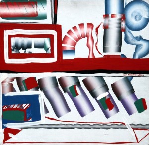 Leif Söderberg, Hamnmotiv, 1966, olja på duk, 52x55 cm. Kk samlingar. Foto: Per Larsson