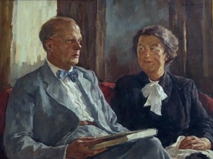 Lotte Laserstein, Helga och Ruben Wangsson,1952, olja på duk, 90x118 cm. Kk samlingar. Foto: Per Larsson